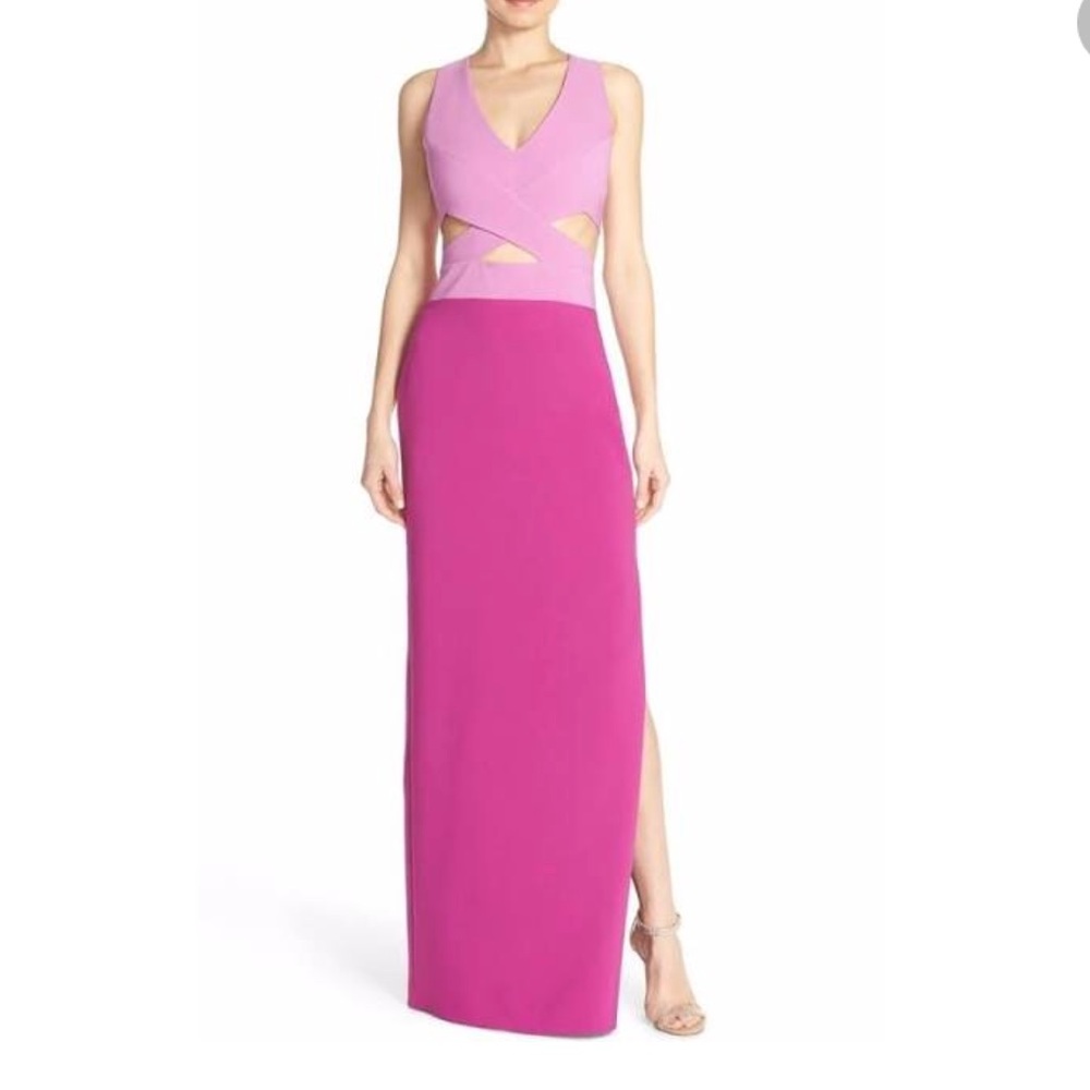 NWT Maria Bianco Nero Purple/pink cut out dress